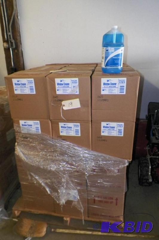46 cases Window Cleaner 4 Gallons per case Retail $12.99 per gallon