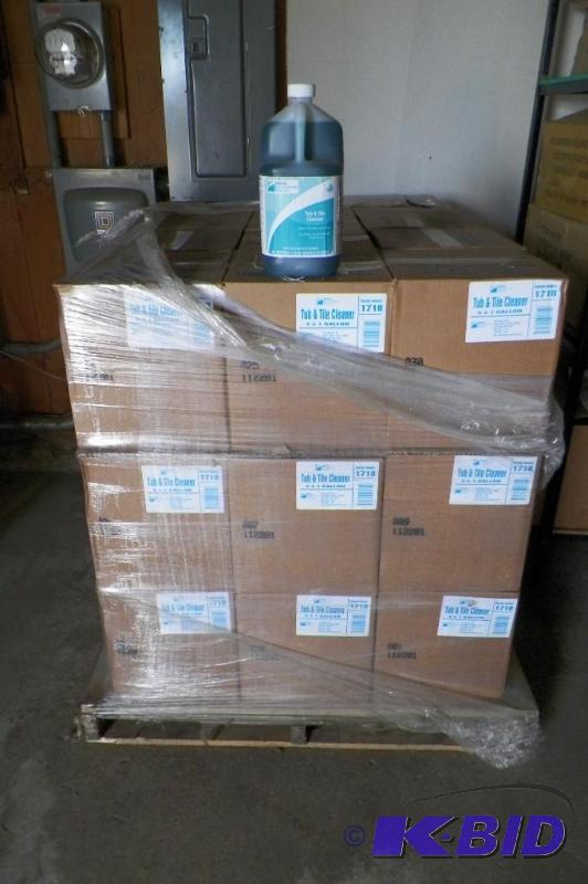 36 Cases Tub & Tile Cleaner.  4 Gallons per case.  Retail $14.99 per gallon.