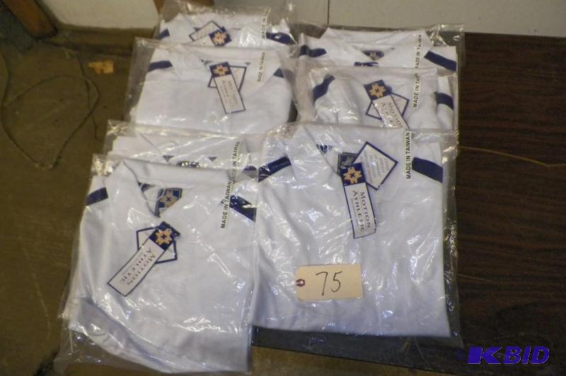 7 Mens Polos Medium White  Purple