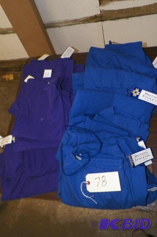 6 Mens Purple & 6 Pairs Royal Mens sweat pants