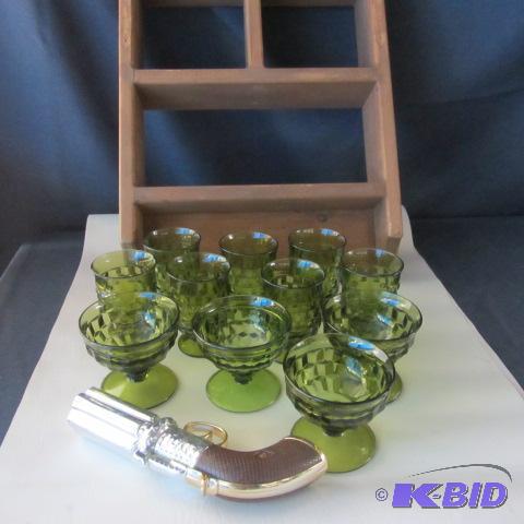 Green Depression Glass