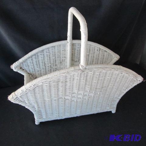 Wicker Magazine Stand