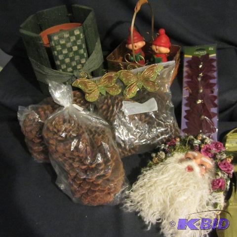 Pine Cones, Victorian Santa