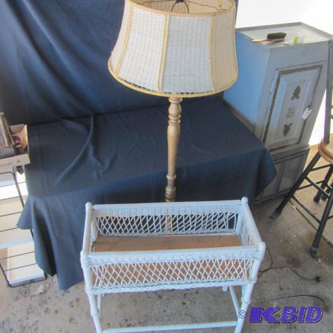 Wicker Plant Stand