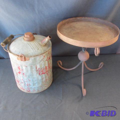 Kerosene Can, Plant Stand