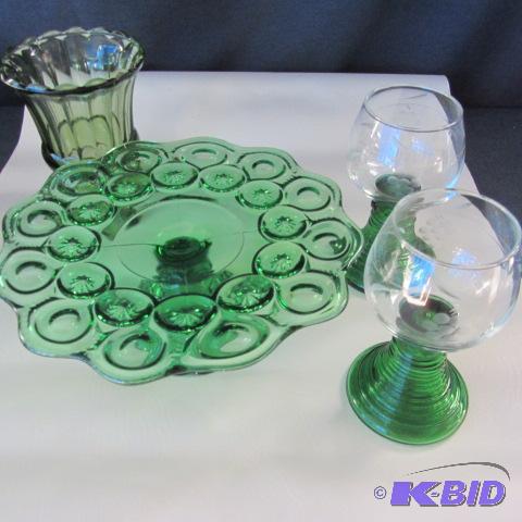 Green Depression Glass