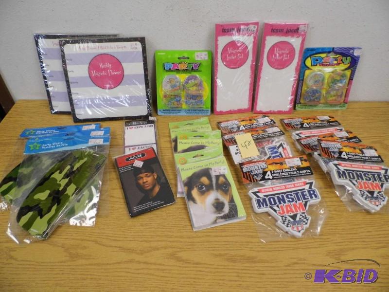 Party Items & Note Pads