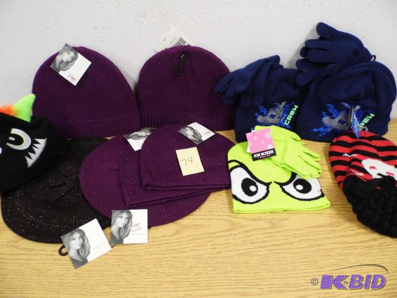 Assorted Winter Hats, Gloves, Scarves