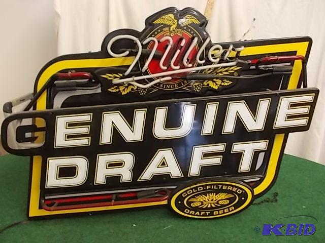 Miller Genuine Draft Neon Sign (Doesnt Light...