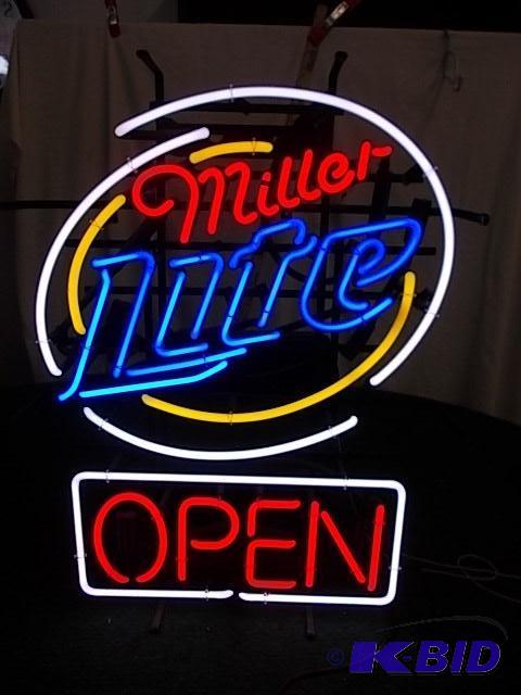 Miller Lite&nbspOpen Neon Sign...