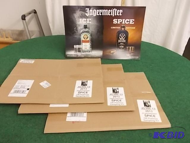 4-NEW Jagermeister&nbspSpice 2-Sided Cardboa...