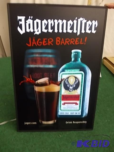 NEW Jagermeister Lighted Jager Barrel Sign - ...