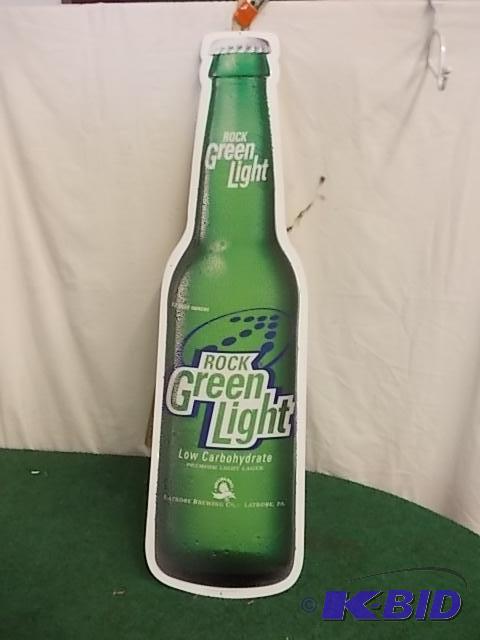 Rock Green Light Tin Sign 10x36...