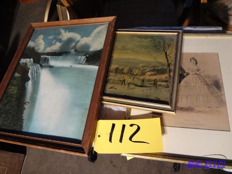 Old Litho, Old Prints,Old Niagra Fall Litho