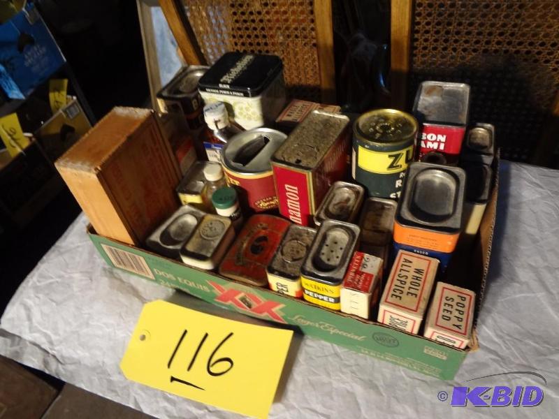 Lot of Boxed Antique Cooking Ingedients