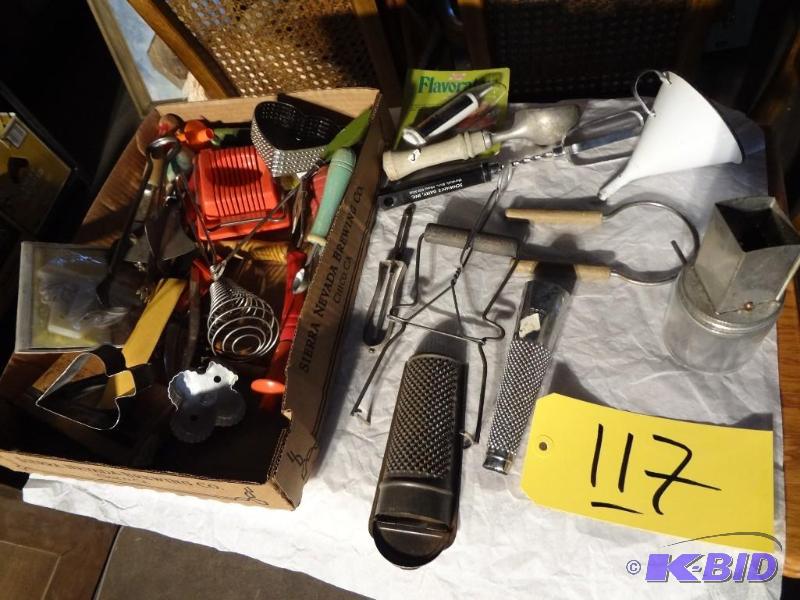 Lot of Antique Kitchen Utensils