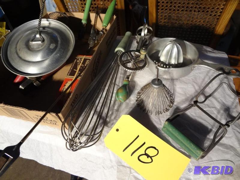 Lot of Antique Kitchen Utensils