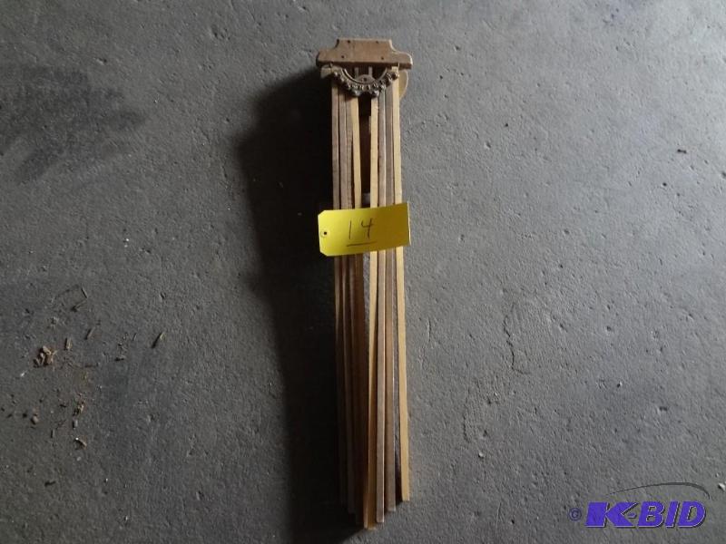 Old folding wall clothes rack