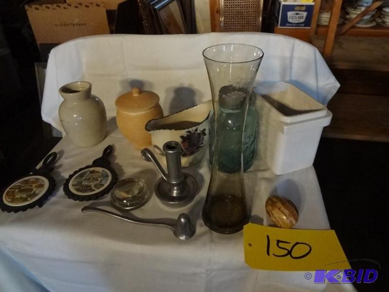 Snuff Jar, Blue Mason,Vase, Others