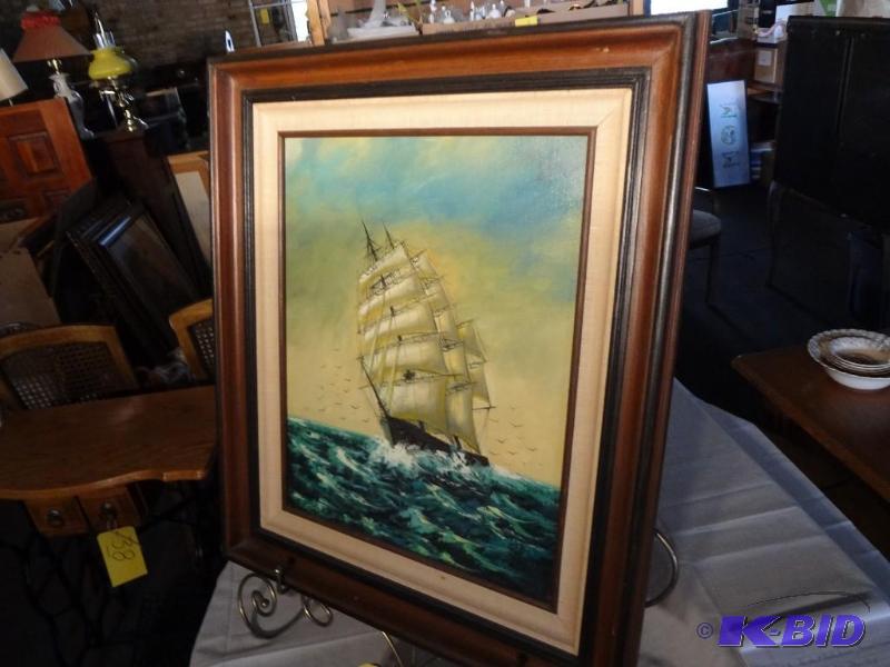 Original Oil Tall Ship