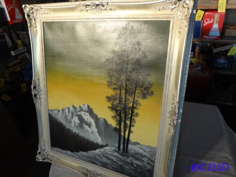 Original Oil, German Forest Scene, Great Frame