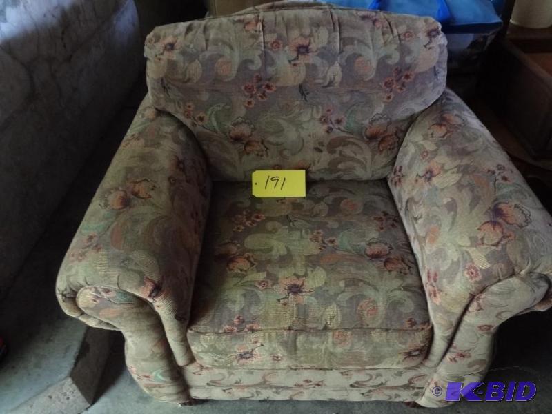 Floral Brocde Over Stuffed Chair Sinclair Depot 19 Rarities