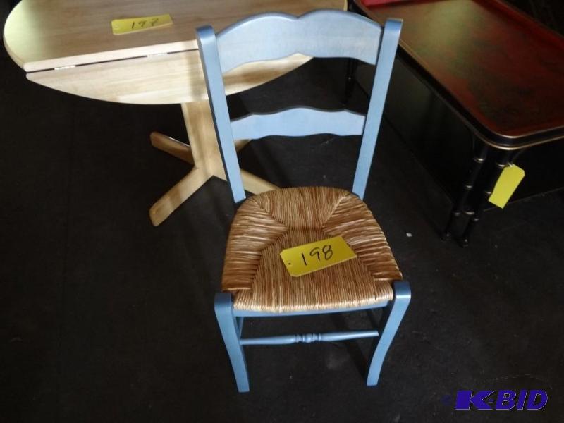 Blue Chairs, Cane seat