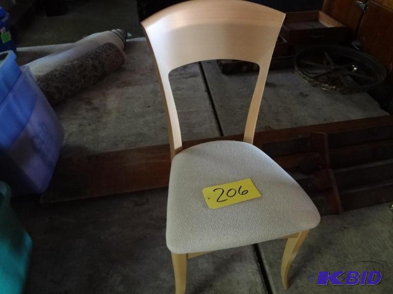 4 Modern Oak Chairs, match #205