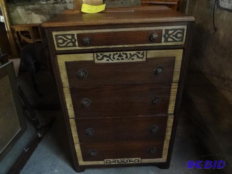 Very Unique Two Tone Chest of Drawers