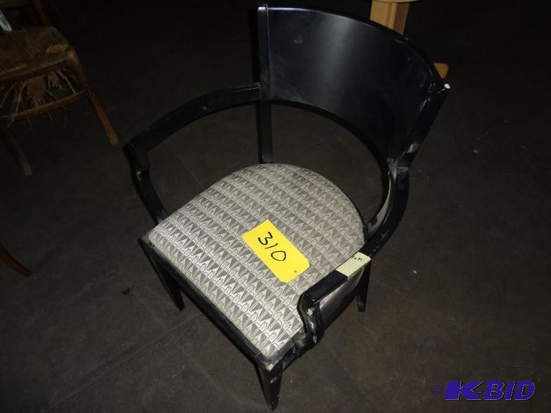 Black Round Back Chair