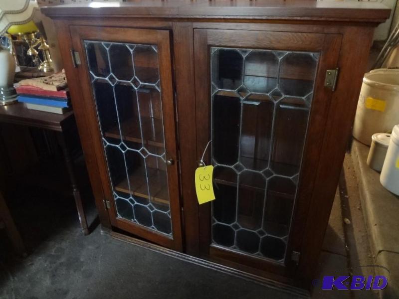Leaded Glass book case