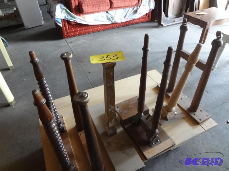 Lot of Old Table Legs