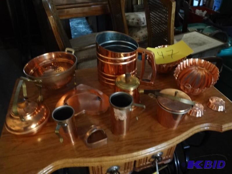Lot of Copper Kitchen Stuff