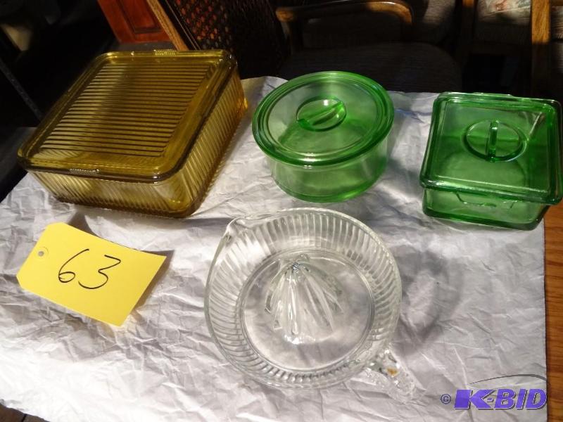 Lot of Glass Refrigerator Dishes