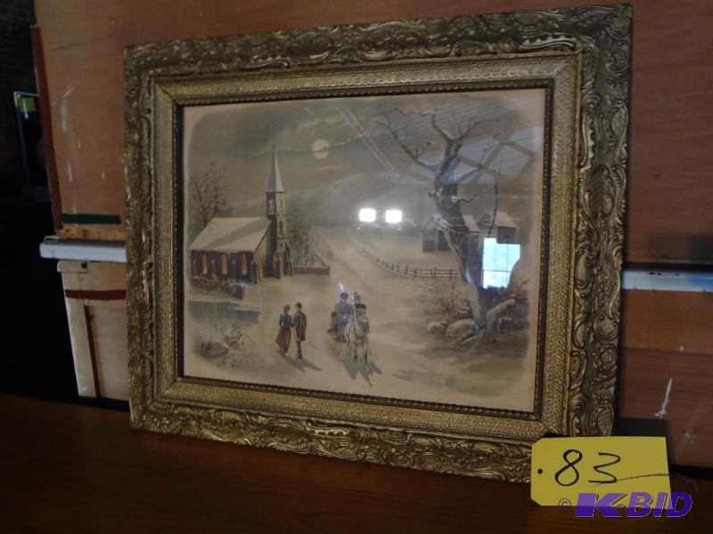 Olld,Old Litho wPerfect Plaster Frame