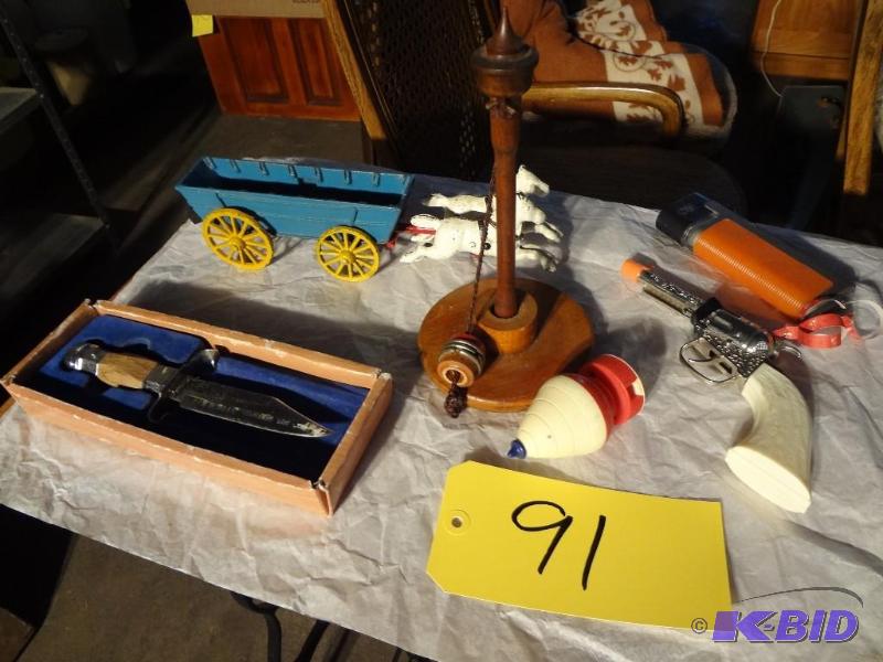 Cast Iron Toy,Knife,Cap Gun,Antique Toy Top