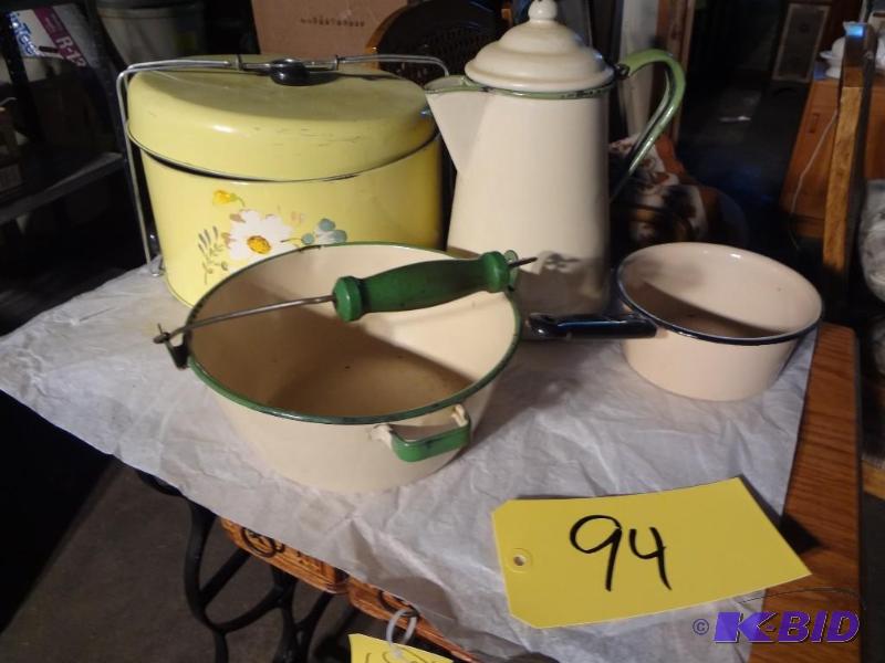 Lot of Enamelware