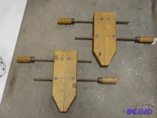 lot 123 image: 2 Wood Clamps...