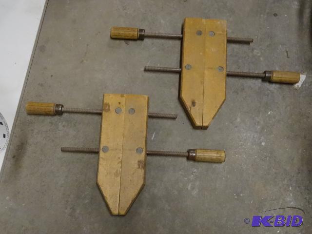 lot 124 image: 2 Wood Clamps...
