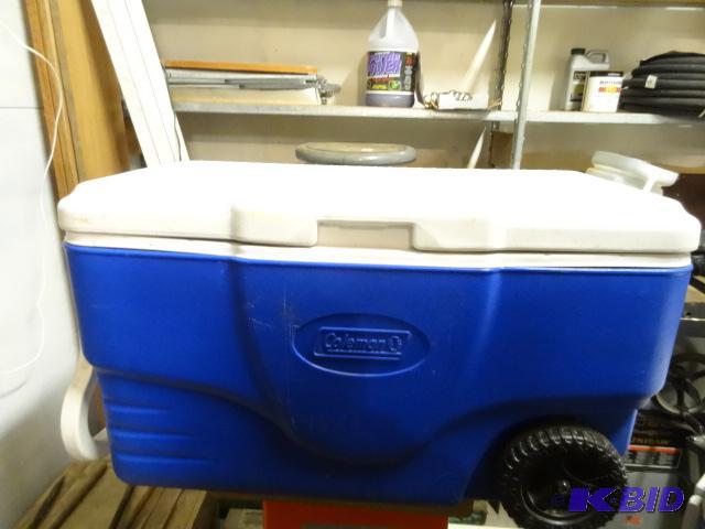 lot 134 image: Coleman Cooler on Wheels...