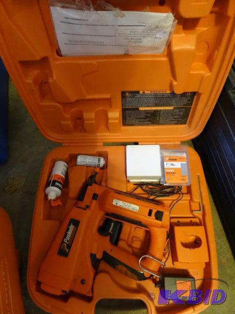 lot 14 image: Paslode Cordless 18 Gauge Finish Nailer, Incl...
