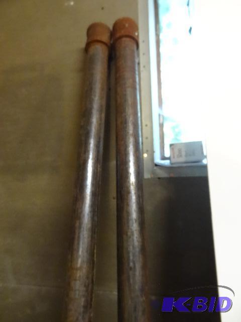 lot 160 image: 2 Steel Pipes 2 12" x 84"...