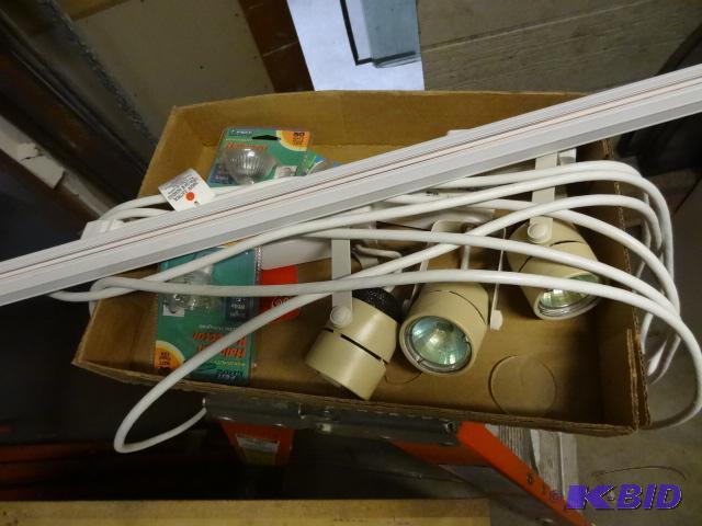 lot 165 image: Misc. Track Lighting and Bulbs...