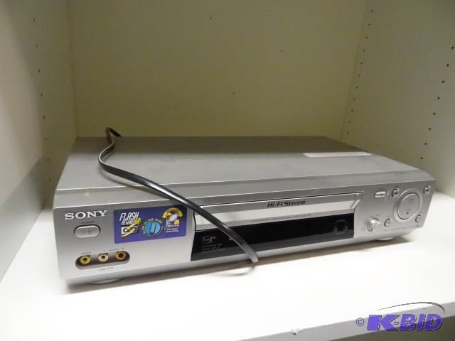 lot 169 image: Sony VHS Player SLVN88. Misc. Cables. Belkin ...