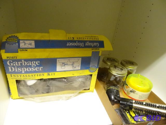 lot 196 image: Garbage Disposer Kit. Rivels. Flash Light....