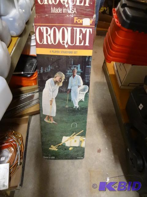 lot 209 image: Croquet Set...