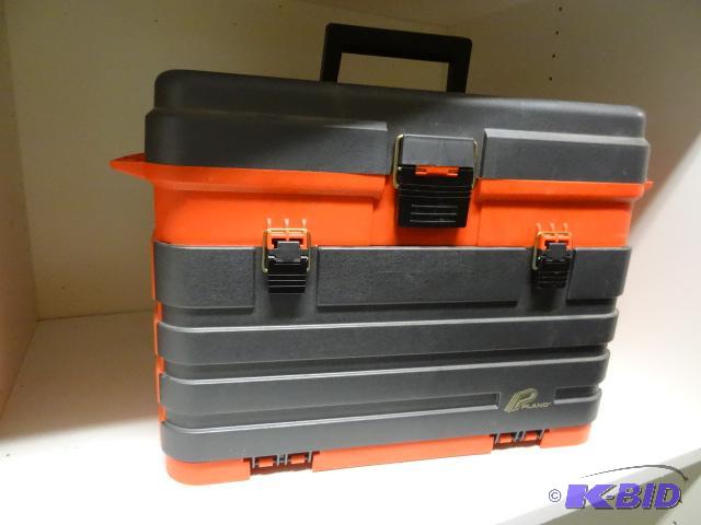 lot 210 image: Plano TackleTool Box. Includes Misc. Model S...