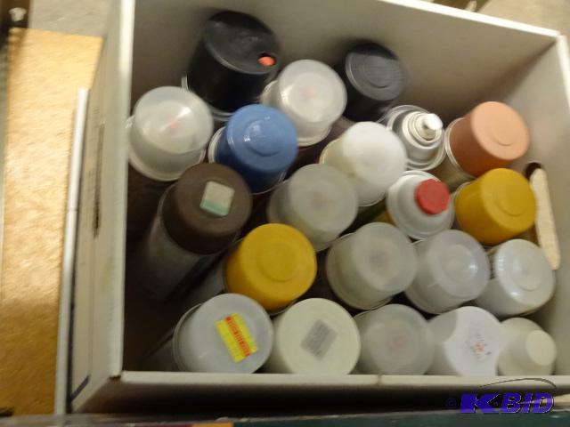 lot 211 image: Cans of Misc. Spray Paint...