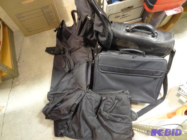 lot 216 image: 2 Laptop Cases and misc. Spring Clamps...