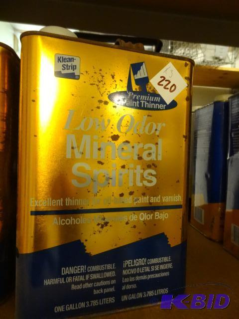 lot 220 image: 3 Gals of Low Odor Mineral Spirits...